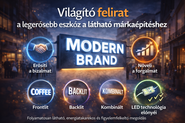 világító felirat