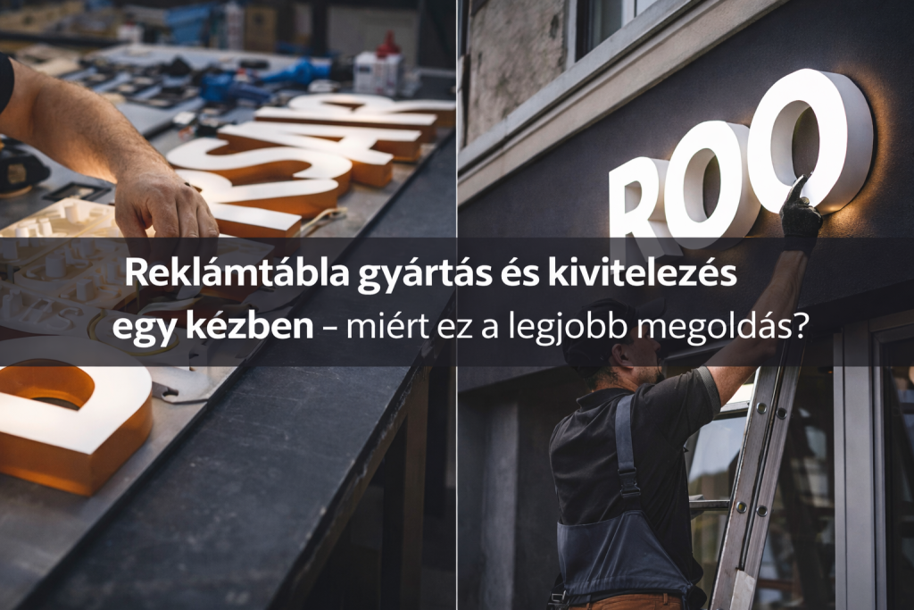 reklámtábla gyártás és kivitelezés