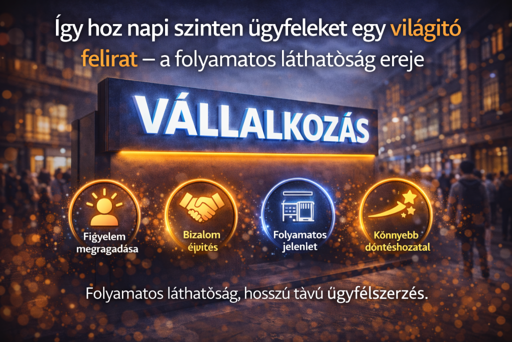 világító felirat