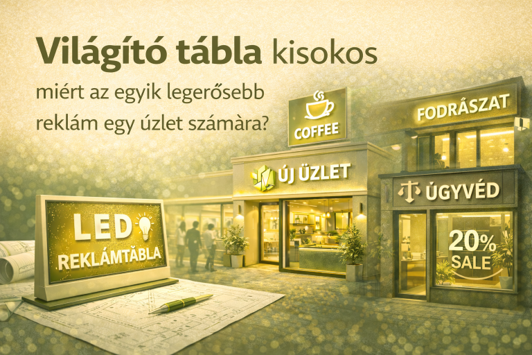 világító tábla