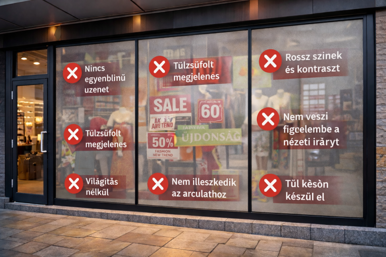 kirakatdekoráció