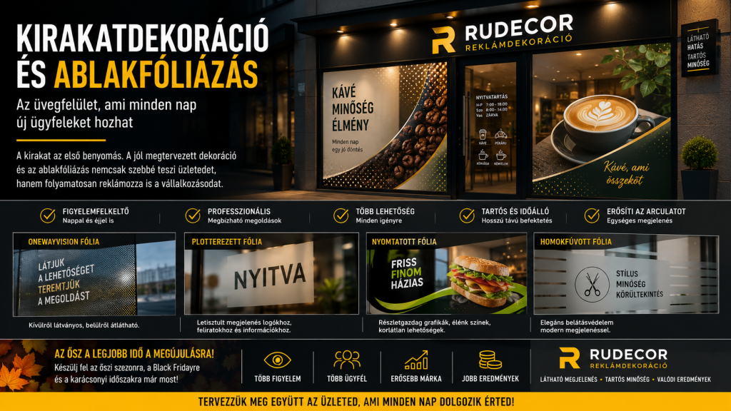 kirakatdekoráció